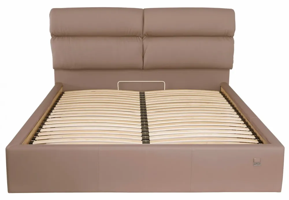 Кровать Oxford Comfort 120 х 200 см Fly 2213 С подъемным механизмом и нишей для белья Светло-коричневый Киев - изображение 1