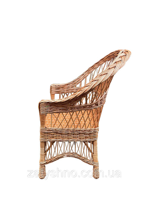 Крісло з лози плетене Київ - фото 1