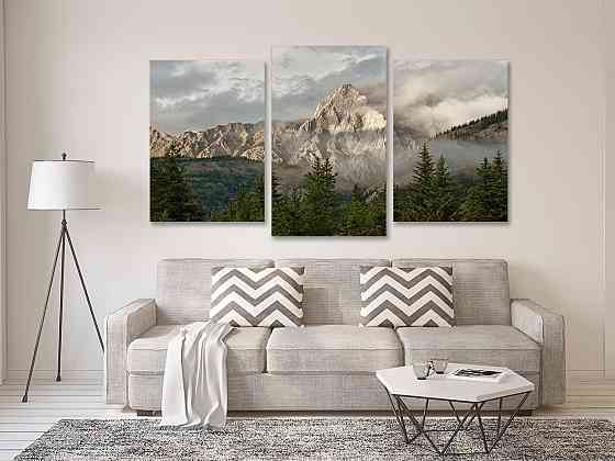 Модульная картина в гостиную / спальню  Гірський пейзаж Art-656_3 Киев