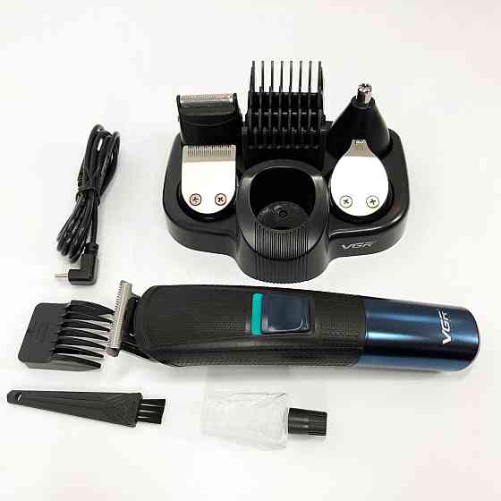 Чоловічий набір для стрижки волосся акумуляторний VGR V-108, Машинка для стрижки голови SK-74 Львів