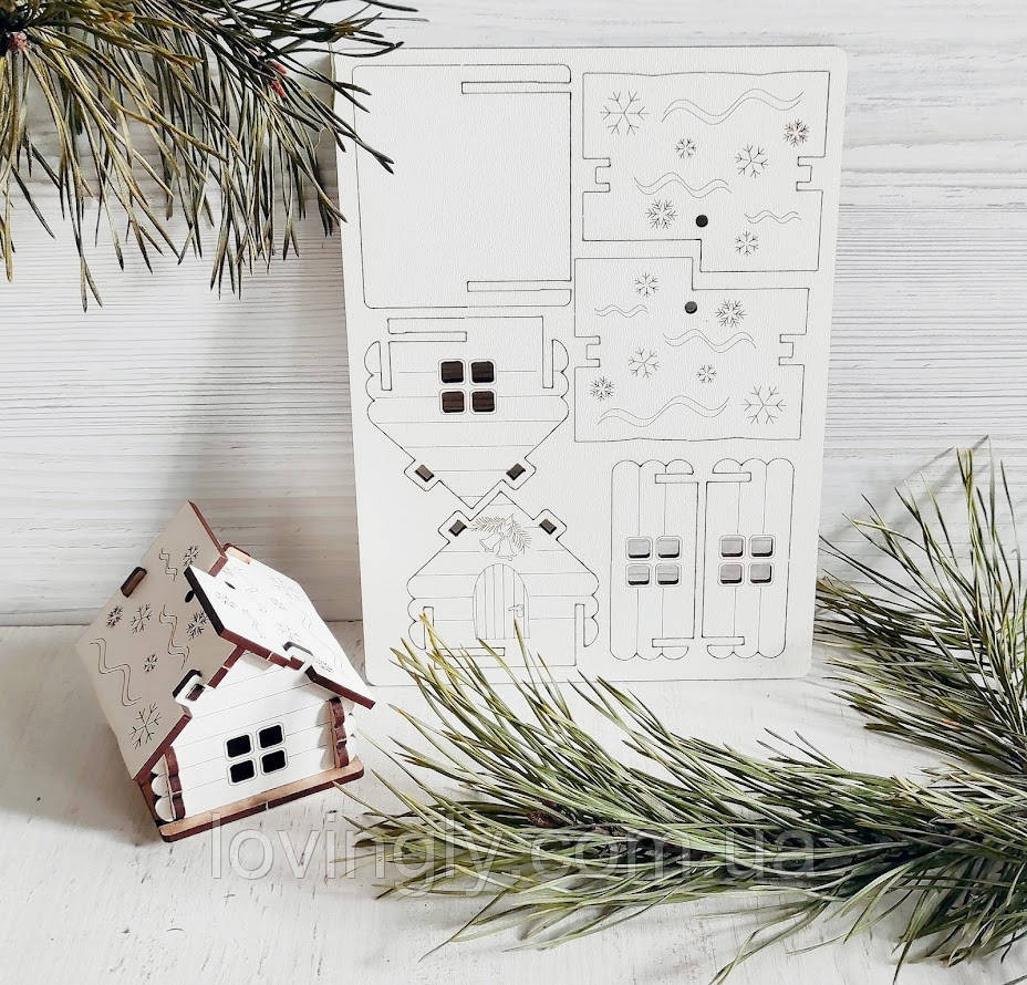 3D Рождественская открытка с вашей надписью или логотипом. Ирпень - изображение 2