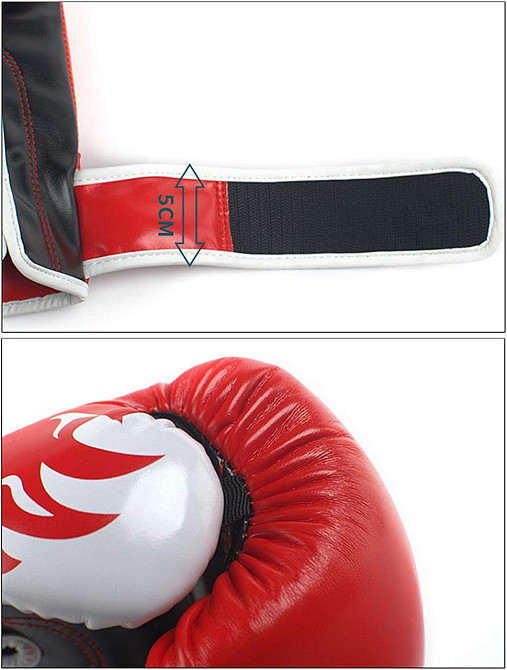 Боксерские перчатки красно-золотые тренировочные Киев - изображение 10