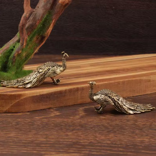 Фігурка з бронзи мініатюрна Павич Київ - фото 1