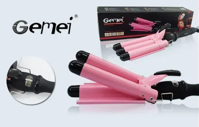 Тройная плойка для волос Gemei GM 1956 дисплеем Коломыя - изображение 8
