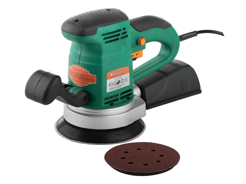Шлифмашина вибрационная 125/150 мм Sturm 450 Вт OS8120R (читать описание) Ровно - изображение 6