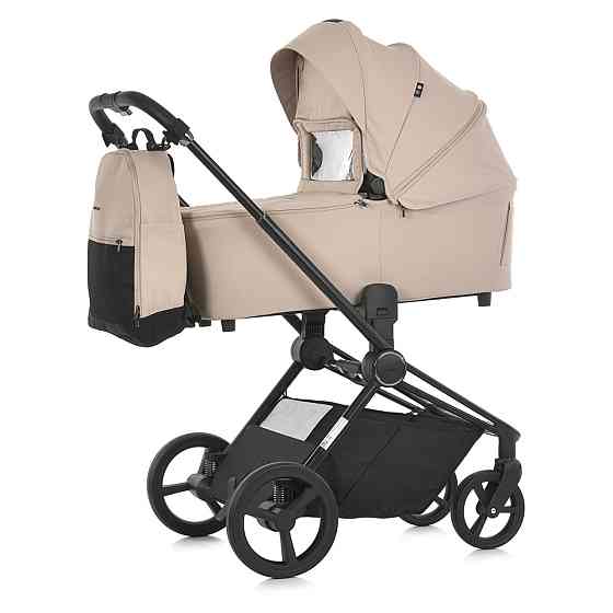 Коляска універсальна 2в1 El Camino PERSONA Pearl Beige люлька + прогулянковий блок сумка дощовик москітна сітка Бежева (ME 1091-1) Чернігів