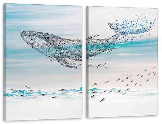 Модульна картина у вітальню/ спальню Кит TLV-2_136 Київ