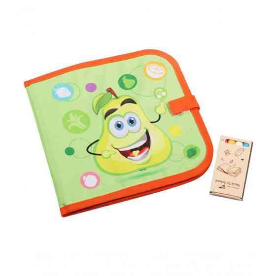 Книжечка для рисования 28056 на липучке и с мелками Груша Винница