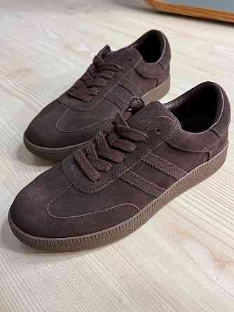 Кеды женские Hengji 8009-13 samba замшевые коричневые, 38, 24,5 см Киев