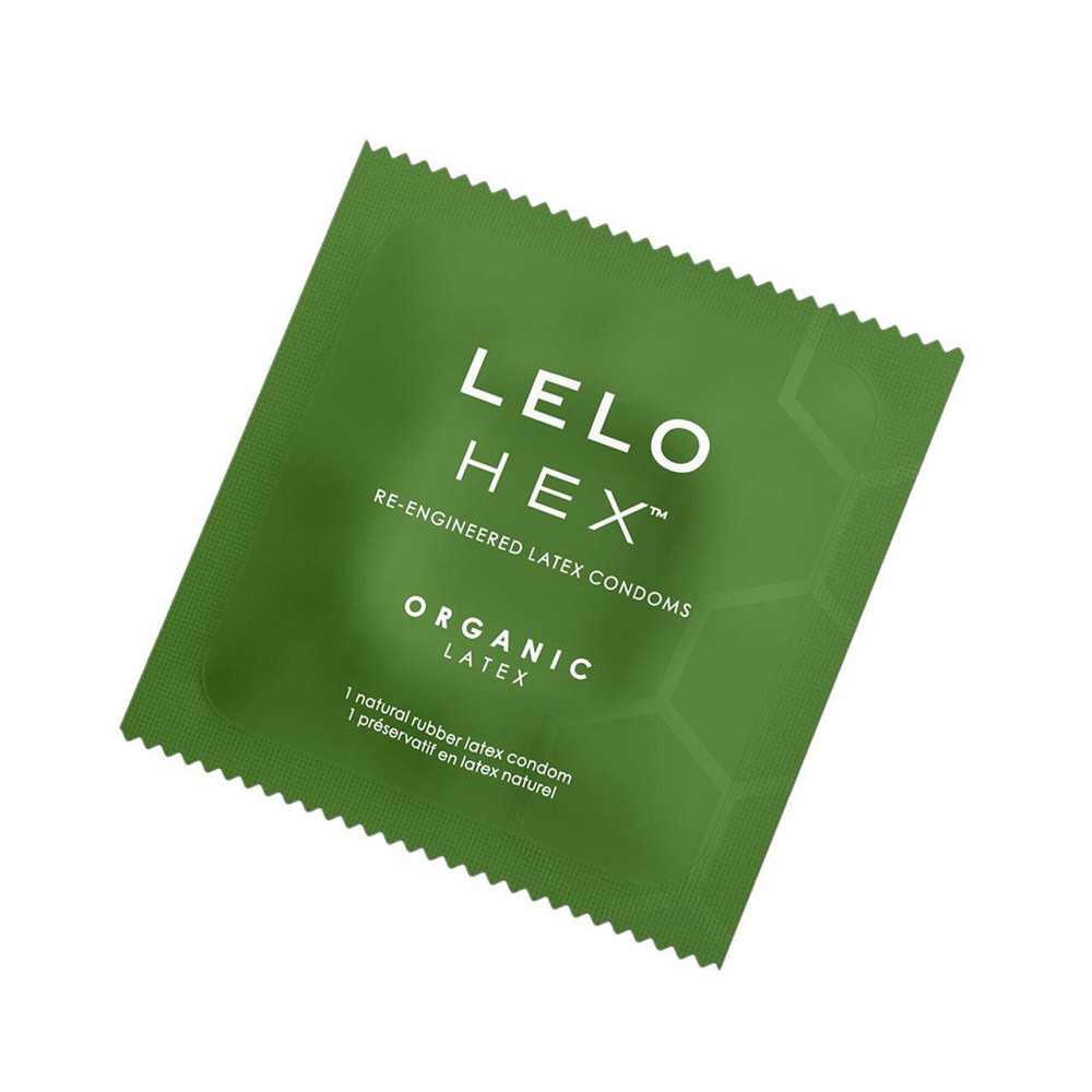 Презервативи LELO HEX Condoms Organic 12 Pack, тонкі та суперміцні Sex Aura Київ - фото 3