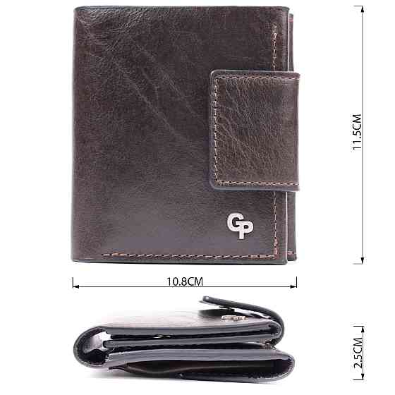 Люксовий гаманець з безліччю відділень із якісної натуральної шкіри GRANDE PELLE 22574 Коричневий Київ