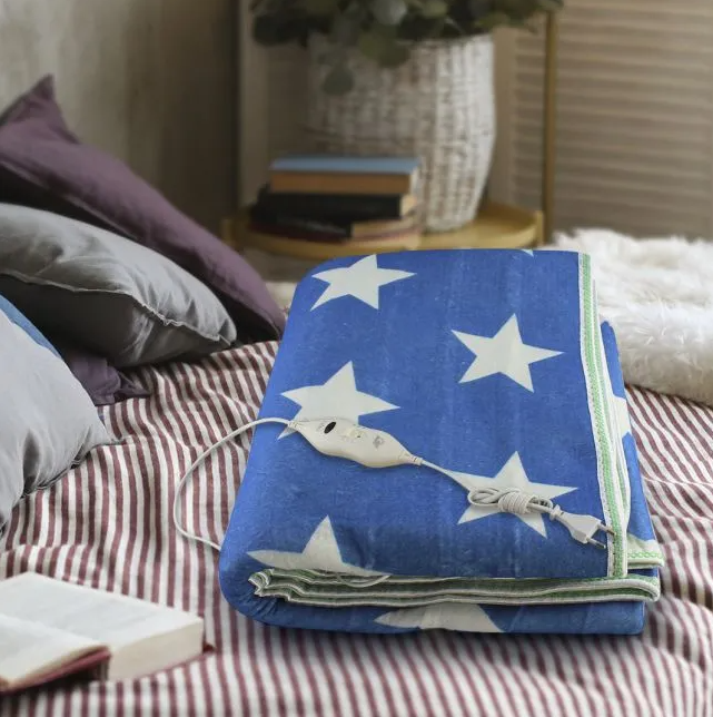 Электропростынь electric blanket 150*180 белая звезда / 7421 Днепр - изображение 2