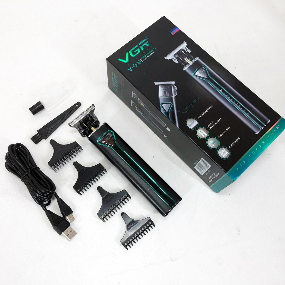 Професійна акумуляторна машинка для стрижки VGR, Професійна машинка для стрижки волосся в салон LF-58 Київ - фото 13