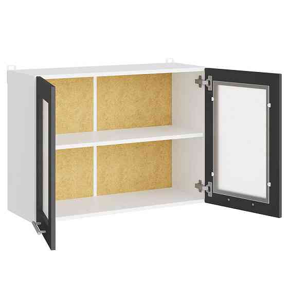 Кухонный модуль витрина Эверест Эко 800 дуб крафт белый/графит 80х30х58 см (DTM-071002) Львов