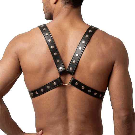 Чоловіча портупея Art of Sex - Spartacus, екошкіра, колір чорний, розмір L-2XL Sex Aura Київ