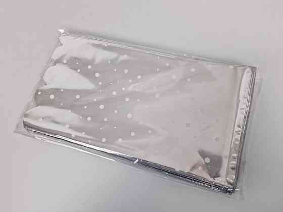 Пакет с рисунком для упаковки подарков  (15*30) №77 фольгированный 