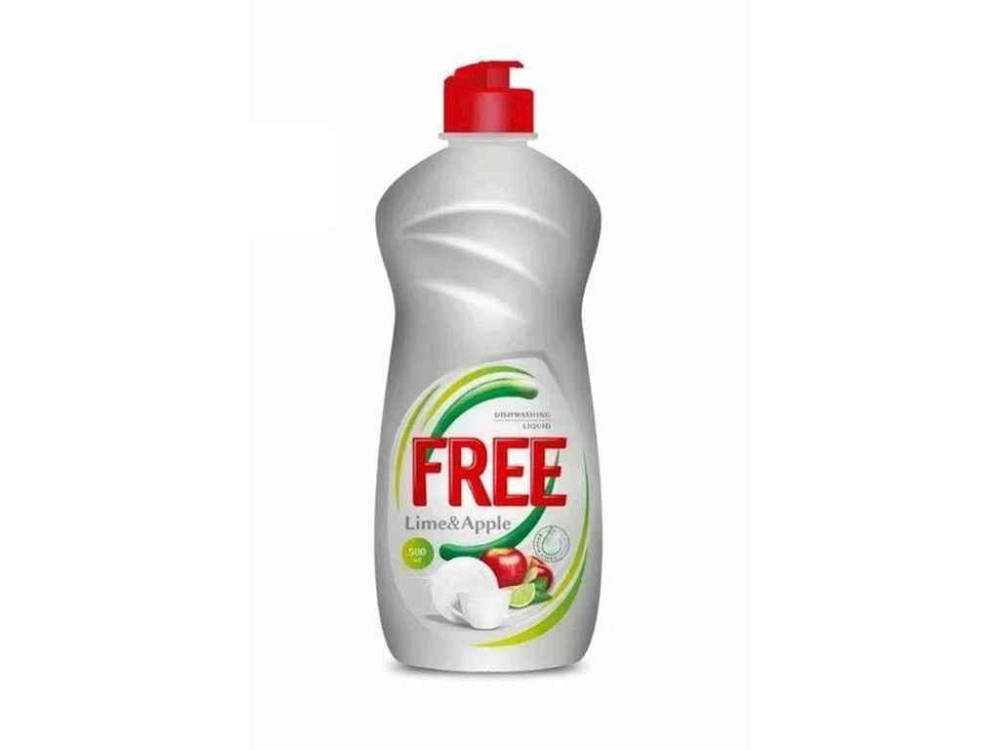 Гель для мытья посуды 500мл Apple lime ТМ FREE Киев - изображение 1