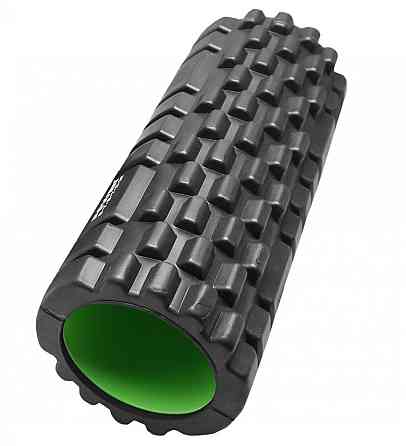 Масажний ролик (роллер) Power System PS-4050 Fitness Foam Roller Black/Green (33x15см.) Луцк