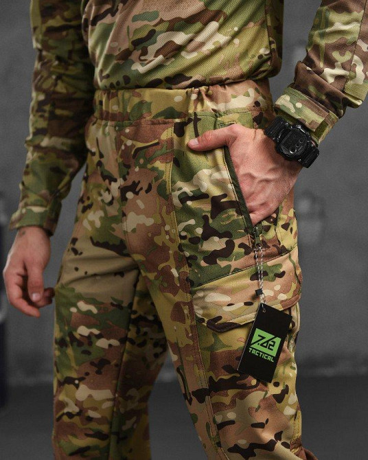 Стрічкові літні тактичні штани мультикам camatos РА4932 Одеса - фото 4