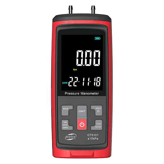 Цифровий диференціальний манометр USB, ±10 кПа BENETECH GT5101-10KPA Чернігів