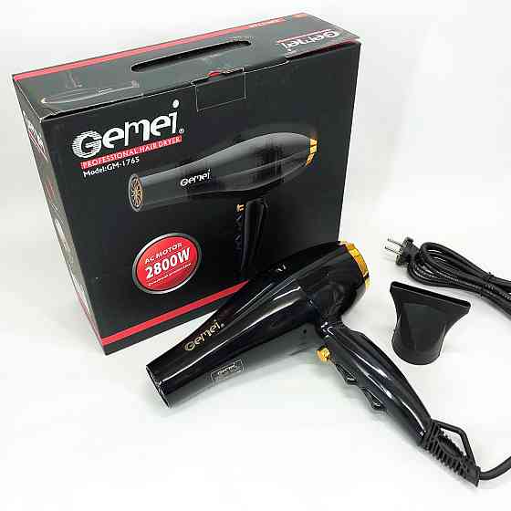 Фени для сушіння волосся Gemei GM 1765 2800 Вт, Фен для укладання волосся салонний ES-97 Івано-Франківськ
