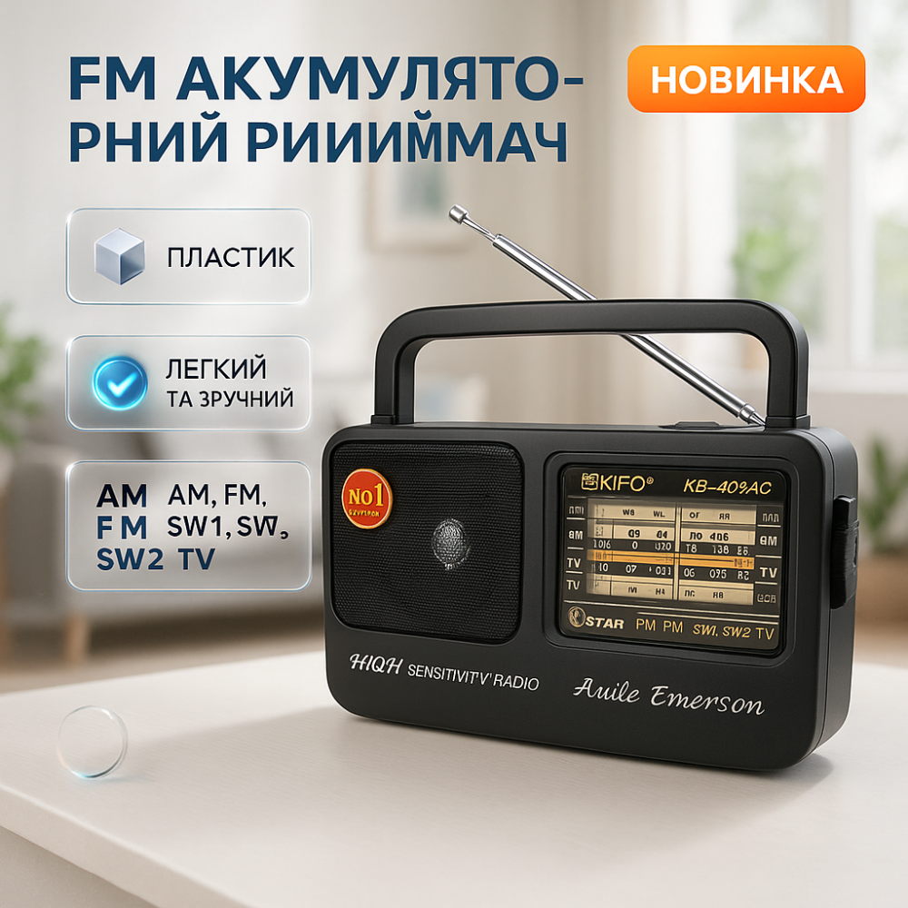 Классические радиоприемники на батарейках Kipo, Радиоприемник 220v, FM-радио в ретро стиле ZJ-45 Львов - изображение 16