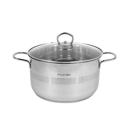 Каструля нержавіюча сталь 5,5л 24*13,5см 5415 KAMILLE Житомир