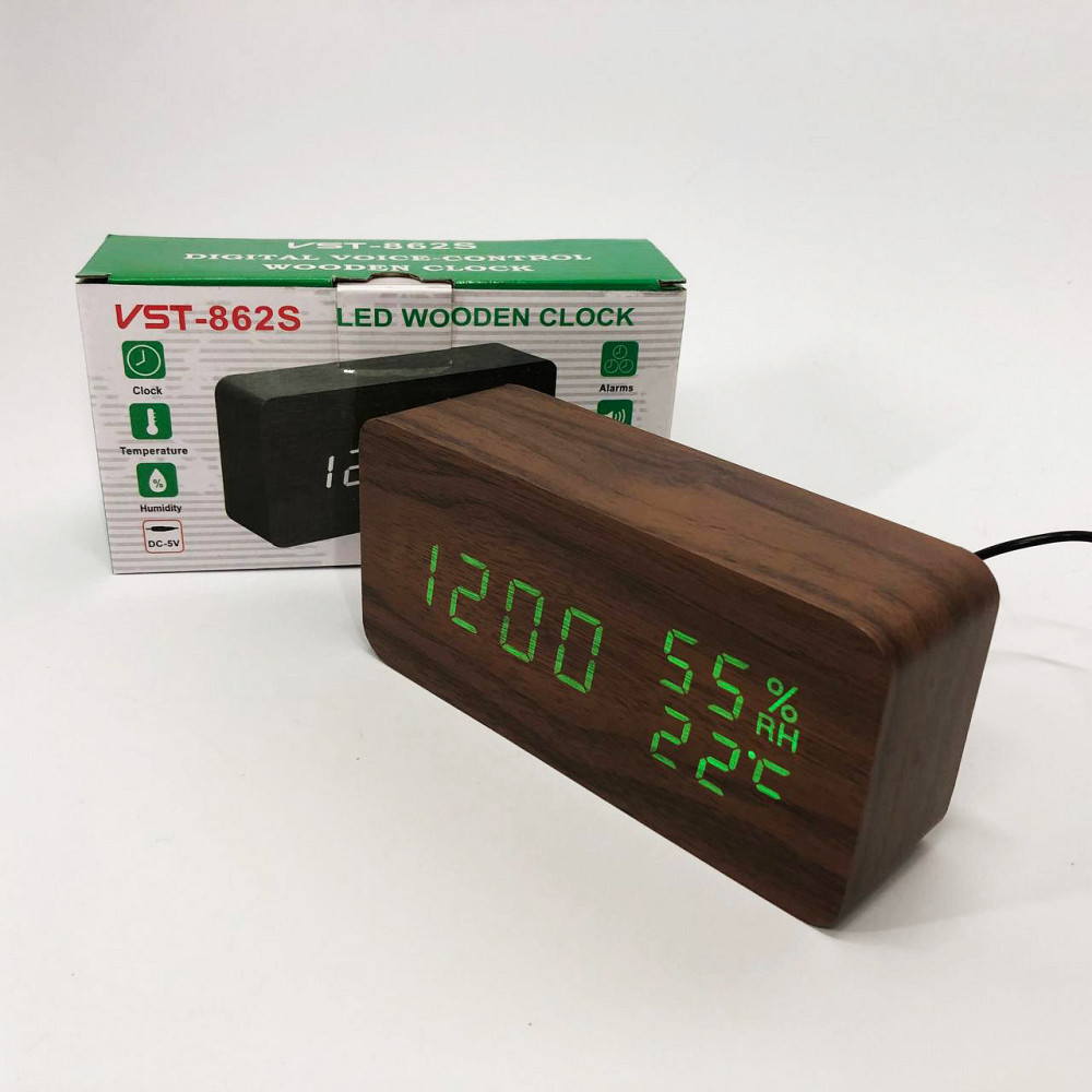 Часы настольные классные, Настольные часы со светодиодным дисплеем с светящимся дисплеем JA-68 Львов - изображение 4