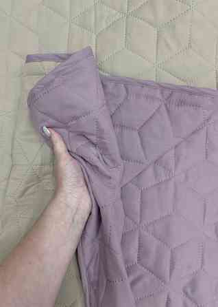 Покривало двостороннє Decorator Microfiber куб 160х215 см бузковий з бежевим (85-127) Київ