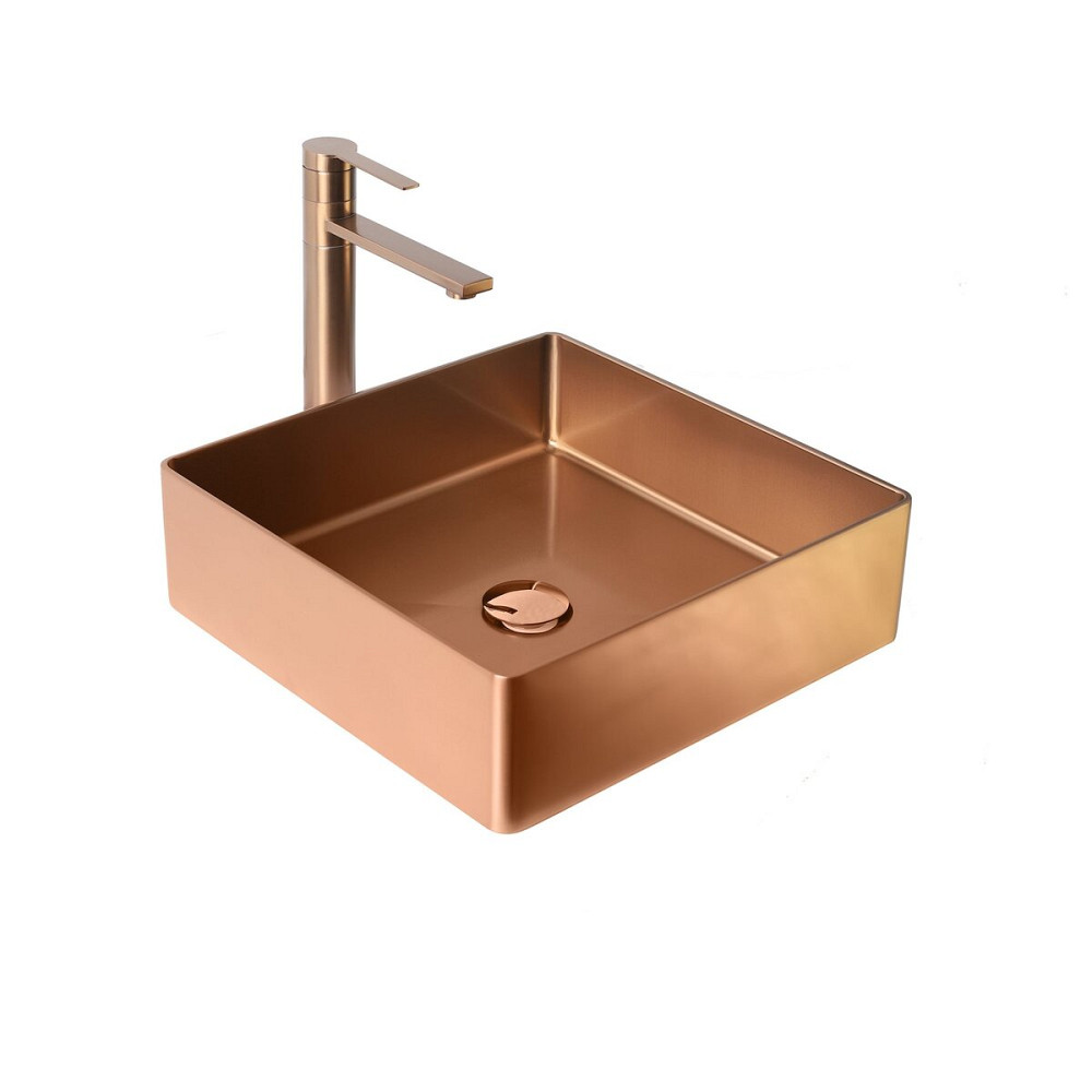 Умивальник Platinum Handmade PVD мідний 400x400 мм Коломыя - изображение 4