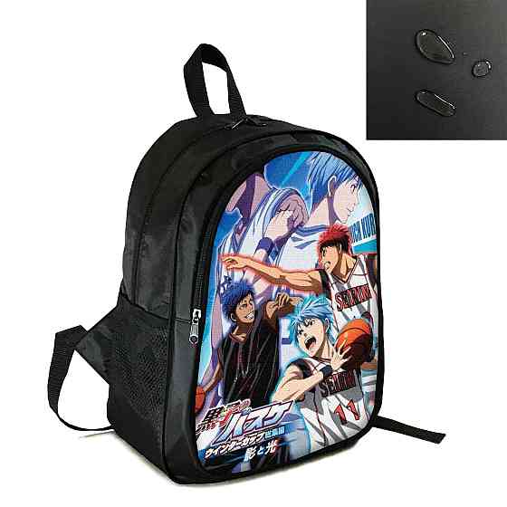 Рюкзак міський/шкільний 38×28см з принтом Аніме Баскетбол Куроко/kuroko no basuke дитячий, підлітковий, чоловічий, жіночий (4110) Київ