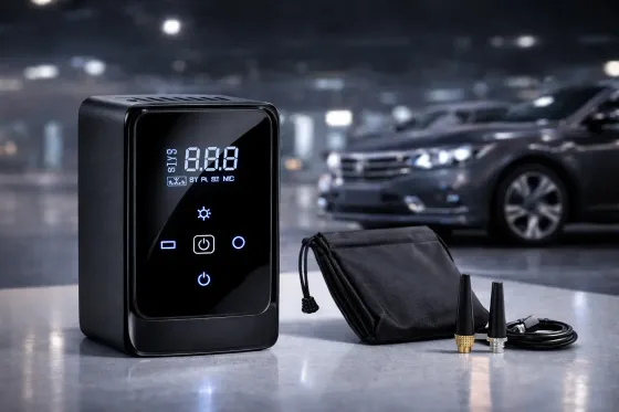 Компресор автомобільний Car Air Pump + павер банк+ фонарь Model:901А Коломыя