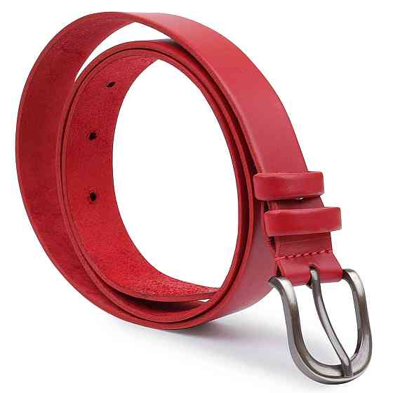 Женский кожаный ремень Vintage 20786 Красный Киев