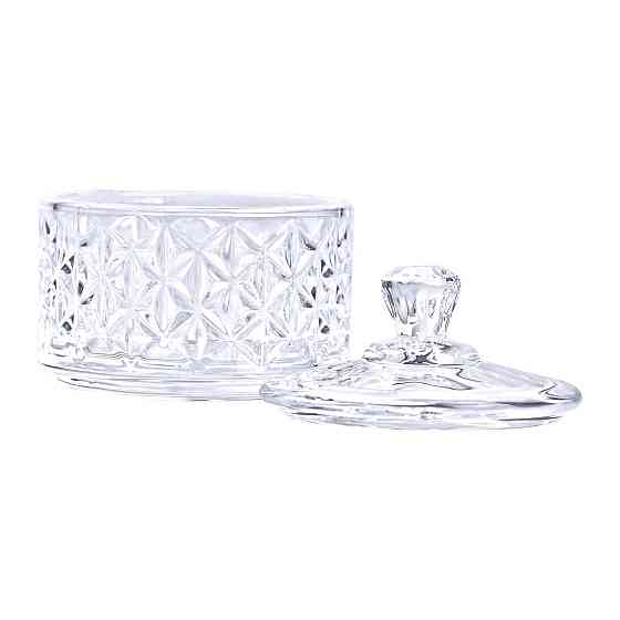 Цукерниця скляна з кришкою Ø 6.5 см HP-YH-30 Київ