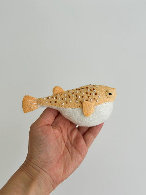 Мягкая фетровая игрушка краб ручной работы – безопасная развивающая игрушка Киев - изображение 2