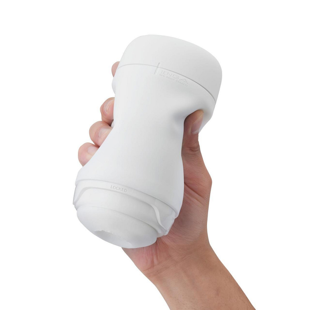 Мастурбатор TENGA PUFFY SUGAR WHITE, ультрам’який матеріал, багаторазовий, наскрізний Sex Aura Київ - фото 6