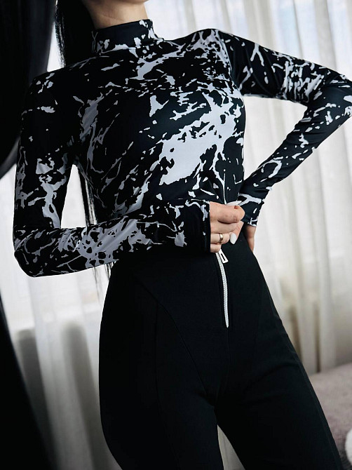 Женский эластичный принтованный гольф микродайвинг Одесса - изображение 5