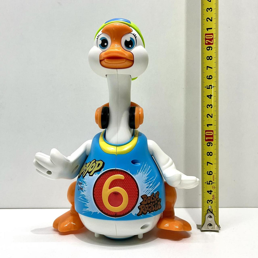 Музична іграшка Hola Гусак хіпхопер каже англійською співає хіп-хоп пісні підсвічування танцює Синя (828) Чернигов - изображение 4