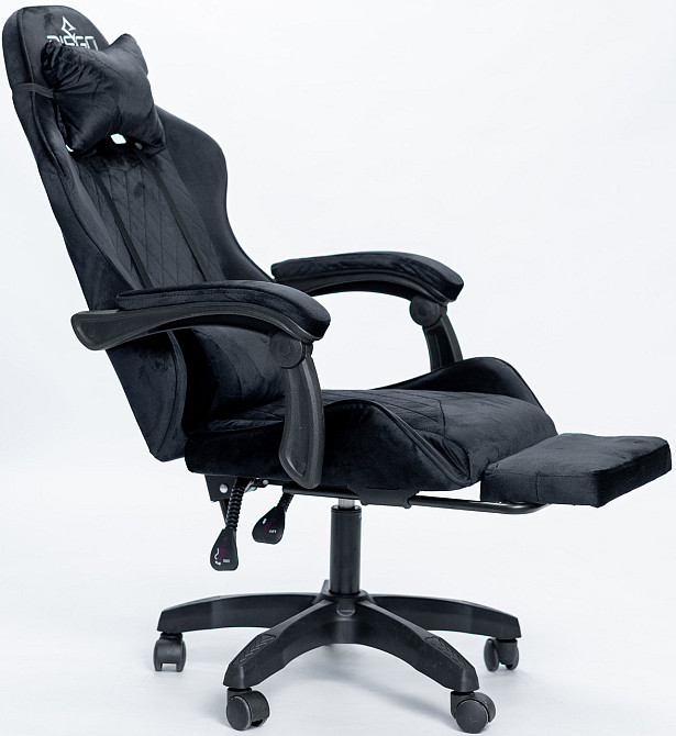 Крісло геймерське DIEGO ALCANTARA PRO Black Київ - фото 5