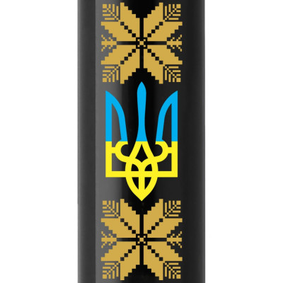 Ручка шариковая Parker IM 17 UKRAINE Black GT BP Трезубец с желтым орнаментом (22032_T1366u) Винница - изображение 2