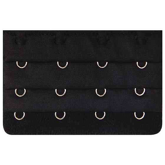 Подовжувач для бюстгальтера на 4 гачка 75 на 50 мм чорний Київ