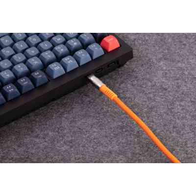 Дата кабель USB-C + USB A to USB-C 1.0m Double-Sleeved Geek orange Keychron (CAB22_KEYCHRON) Вінниця