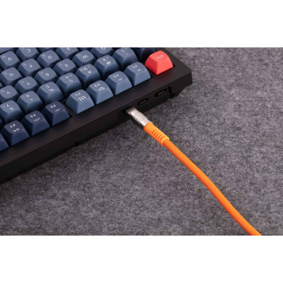 Дата кабель USB-C + USB A to USB-C 1.0m Double-Sleeved Geek orange Keychron (CAB22_KEYCHRON) Вінниця - фото 4