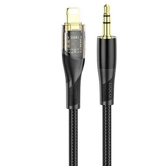 Аудiокабель HOCO UPA25 Transparent Discovery Edition Digital audio conversion cable iP Black Киев