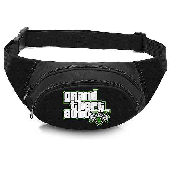 Сумка-бананка дитяча з принтом GTA поясна сумка для хлопчика (4454) Київ