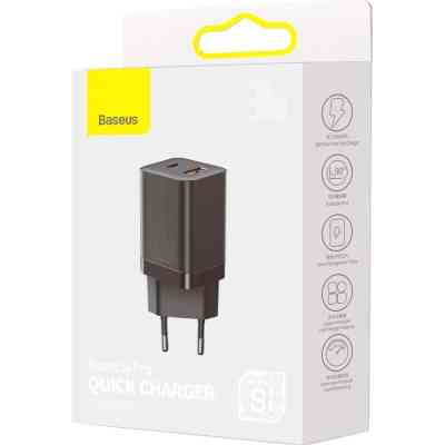 Зарядний пристрій Baseus Super Si Pro Quick Charger C+U 30W black (CCSUPP-E01) Вінниця
