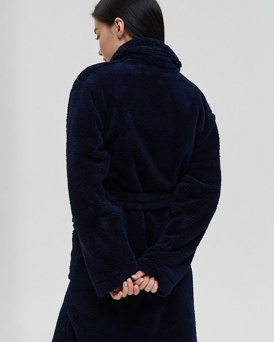 Теплий однотонний жіночий халат Nicoletta Queen — Велюрсофт 94118 S Київ - фото 7