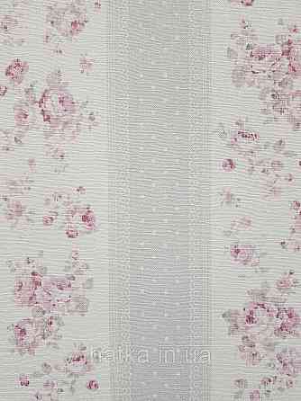 Шпалери вініл на флізеліні A.S.Creation Maison charme 0.53x10 прованс квіти троянди в смужку бордові сірі білі Київ
