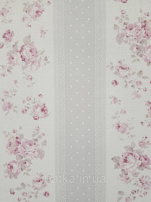 Шпалери вініл на флізеліні A.S.Creation Maison charme 0.53x10 прованс квіти троянди в смужку бордові сірі білі Київ - фото 4