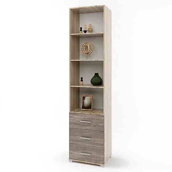 Шафа-пенал відкрита з ящиками Еверест Бриз-16 сонома + трюфель (DTM-2284) Львів